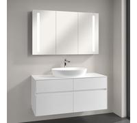 Villeroy & Boch Artis Vasque avec meuble sous-vasque Embrace, avec armoire de toilette My View 14, 419861R1+A95700DH+A4231200, My View 14
