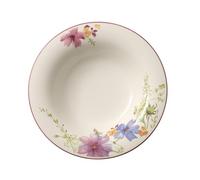 Villeroy & Boch - Assiette à Soupe Mariefleur Basic, Assiette Creuse au Décor Floral en Porcelaine Premium, Compatible Lave-Vaisselle, 23 cm