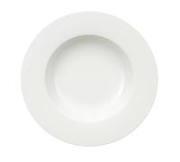 Villeroy & Boch - Assiette à Soupe Royal, Assiette Creuse en Porcelaine Bone Premium Brillante, Blanche, Compatible Lave-Vaisselle, 24 cm