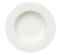 Villeroy & Boch - Assiette à Soupe Royal, Assiette Creuse en Porcelaine Bone Premium Brillante, Blanche, Compatible Lave-Vaisselle, 24 cm