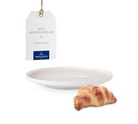 Villeroy & Boch - Assiette de petit déjeuner Afina en porcelaine premium, petite assiette pour le brunch, Fabriquée en Allemagne, compatible lave-vaisselle et micro-ondes, empilable, blanche