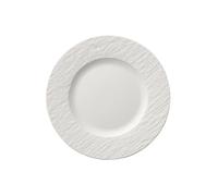Villeroy & Boch Assiette petit‑déjeuner Manufacture Rock 22 cm Porcelaine Premium Blanc