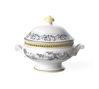 Villeroy & Boch Audun Ferme Plat creux, 2 l, Porcelaine Premium, Blanc/Gris