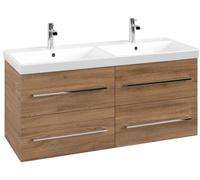 Avento Villeroy und Boch vasque A89300RH 118x51,4x45,2cm, 4 tiroirs, suspendu, chêne Kansas