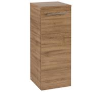 Villeroy & Boch Avento Armoires latérales, 1 porte, charnières à droite, 350x890x405mm, poignée chrome brillant, A89501RH, Couleur: Chêne du Kansas