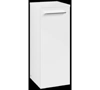 Villeroy & Boch Avento Armoires latérales, 1 porte, charnières à droite, 350x890x405mm, poignée chrome brillant, A89501VE, Couleur: Blanc brillant