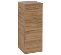 Villeroy & Boch Avento Armoires latérales, 1 porte, charnières à gauche, 350x890x405mm, poignée chrome brillant, A89500RH, Couleur: Chêne du Kansas