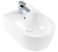 Villeroy & Boch Avento Bidet, 1 trou pour robinet, avec trop-plein, 370x530mm, 540500R1, Couleur: Céramique blanche Plus
