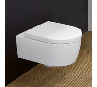 Villeroy und Boch Avento Combi-Pack mur 5656HRRW pierre blanche lavage à grande eau C-plus, chasse directe avec WC siège de spécification normale