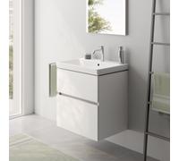 Villeroy & Boch Avento Lavabo avec meuble bas evineo ineo5 evo l: 63 cm, 2 tiroirs, avec poignée encastrée,, 41586501+BE0735WM,