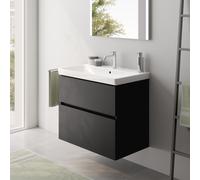 Villeroy & Boch Avento Lavabo avec meuble bas evineo ineo5 evo l: 78 cm, 2 tiroirs, avec poignée encastrée,, 415680R1+BE0724BM,