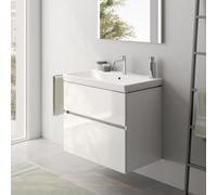 Villeroy & Boch Avento Lavabo avec meuble bas evineo ineo5 evo l: 78 cm, 2 tiroirs, avec poignée encastrée,, 415680RW+BE0724WH,