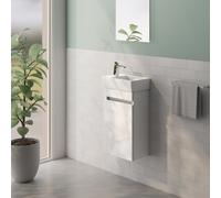 Villeroy & Boch Avento Lave-mains avec meuble bas evineo ineo5 evo l: 33 cm, 1 porte, avec poignée encastrée,, 43003RRW+BE0721WH,