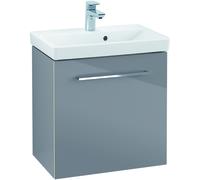 Villeroy & Boch Avento meuble sous lavabo, 1 porte, charnières à gauche, 530x514x384mm, poignée chrome brillant, A88800RH, Couleur: Chêne du Kansas