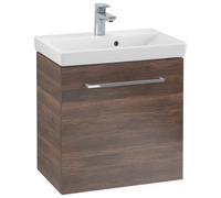 Villeroy & Boch Avento meuble sous lavabo, 1 porte, charnières à gauche, 530x514x384mm, poignée chrome brillant, A88800VH, Couleur: Chêne dArizona