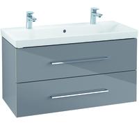 Villeroy & Boch Avento meuble sous lavabo, 2 tiroirs, 980x514x484mm, poignée chrome brillant, A89200RH, Couleur: Chêne du Kansas