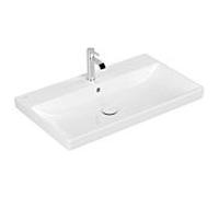 Villeroy & Boch Avento Meuble sous-lavabo 41568001 41568001 80 x 47 cm, Blanc Alpin, 1 trou de robinetterie, avec trop-plein