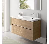 Villeroy & Boch Avento Plan vasque avec meuble bas evineo ineo5 evo l: 118 cm, 4 tiroirs, avec poignée encastrée,, 4A23CK01+BE0726OA,