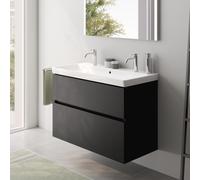 Villeroy & Boch Avento Plan vasque avec meuble bas evineo ineo5 evo l: 98 cm, 2 tiroirs, avec poignée encastrée,, 4156A4R1+BE0725BM,