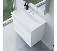 Villeroy & Boch Avento Vasque, meuble sous-vasque ineo4 d’evineo l : 80 cm, 2 tiroirs, avec poignée,, 415680RW+BE0809WM,