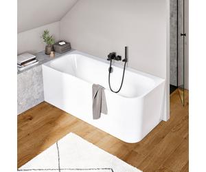 Villeroy & Boch Baignoire murale Architectura pour installation en angle à gauche - 1800 x 800 mm