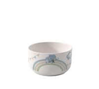 Villeroy & Boch - Boho kids Walk like an elephant Bol pour enfants, Bol en porcelaine de style bohème, Ø 12,5 cm, Lavable au lave-vaisselle, Compatible micro-ondes, Multicolore