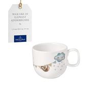 Villeroy & Boch - Boho kids Walk like an elephant Petite tasse pour enfants avec anse, en porcelaine, Lavable au lave-vaisselle, Compatible micro-ondes, Multicolore
