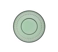 Villeroy & Boch - Boston col. assiette à salade green, assiette décorative pour salades et desserts avec accent vert, verre de cristal