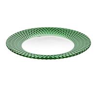 Villeroy & Boch - Assiette de présentation Boston col. filigrane accent vert en cristal