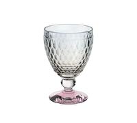 Villeroy & Boch - Boston Pearl verre à eau à pied aux éclats multicolores, résistant au lave-vaisselle, verre à eau, verre à jus de fruits, verre à boire, verre coloré, verre cristallin
