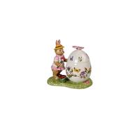 Villeroy & Boch Bunny Tales Boîte à œufs de Pâques Anna en porcelaine rigide Multicolore 11 x 6,5 x 10 cm