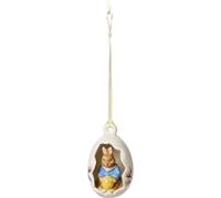 Villeroy & Boch Bunny Tales Décoration de Pâques en porcelaine rigide Bleu 4,5 x 4,5 x 7 cm