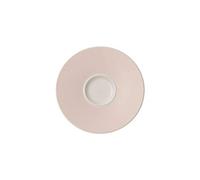 Villeroy & Boch Caffè Club Uni Pearl Sous-tasse, 14 cm, Porcelaine Premium, Blanc/Rose