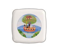 Villeroy & Boch Charm & Breakfast Design Naif Plat de service, 30 cm, Porcelaine Premium, Blanc/Multicolore