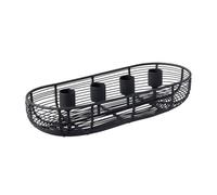 Villeroy & Boch - Christmas Chic Couronne de l’Avent Ovale Noire, décoration de Noël Moderne, déco de Noël élégante, métal