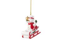 Villeroy & Boch Christmas Classics Ornement Bonhomme de Neige 6,5x4,5x9,5cm
