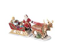 Villeroy & Boch - Christmas Toy’s Memory Traîneau, Figurine décorative en Porcelaine Dure, Convient pour Les Bougies Chauffe-Plat, Multicolore, 36 x 14 x 17 cm