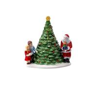 Villeroy & Boch Christmas Toy’s – Père Noël près du Sapin Vert/Multicolore 20 x 17 x 23 cm
