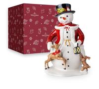 Villeroy & Boch – Jouet de Noël Memory Bonhomme de Neige, porcelaine, 24×23×36 cm, peint à la main