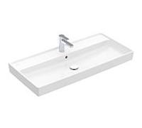 Villeroy & Boch Collaro 4A33A501 blanc, avec trou pour robinetterie et trop-plein, 100x47cm