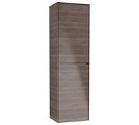 Villeroy & Boch Collaro Armoire haute, 1 porte, charnières à gauche, avec panier à linge, 454x1538x349mm, C03400VH, Couleur: Façade/carcasse : Chêne Arizona, poignée : Graphite