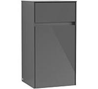 Villeroy & Boch Collaro armoire latérale C03200FP 40.4x74.8x34.9cm, charnière gauche, Glossy Grey