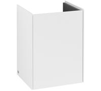 Villeroy & Boch Collaro armoire sous lavabo, 1 porte butée à droite, 410x546x344mm, C00501MS, Couleur: Façade/carcasse : blanc mat, poignée : blanc mat