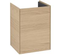 Villeroy & Boch Collaro armoire sous lavabo, 1 porte butée à gauche, 410x546x344mm, C00500VJ, Couleur: Carcasse/avant : Chêne nordique, poignée : Gris cachemire