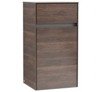 Villeroy & Boch Collaro Armoires latérales 1 porte, charnières à droite, 1 tiroir, 404x748x349mm, C03201VH, Couleur: Façade/carcasse : Chêne Arizona, poignée : Graphite