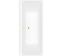 Villeroy & Boch Collaro Baignoire rectangulaire 170x75cm avec bonde de vidage Stone white uba170cor2jv-rw