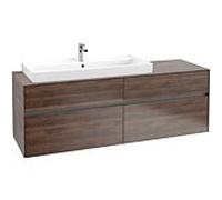 Villeroy & Boch Collaro C02900VH 160x54,8x50cm, lavabo à gauche, Arizona Oak