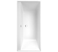 Villeroy & Boch Collaro Duo Baignoires rectangulaires, à encastrer, vidage et trop-plein Chrome, 1900x900x470mm, UBA199COR2DV-01, Couleur: blanc alpin