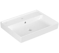 Villeroy & Boch Collaro lavabo, 1 trou pour robinet, avec trop-plein, dessous poncé, 600x470mm, 4A336GRW, Couleur: Blanc pierre CéramiquePlus