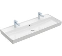 Villeroy & Boch – Lavabo Collaro 4A33C401 120×47 cm Blanc, robinet et trop-plein